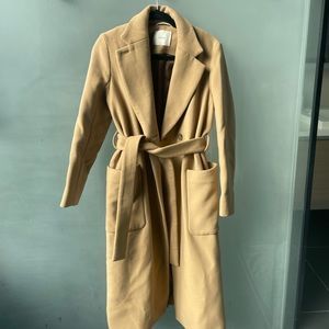 Wilfred Wool Coat in Camel